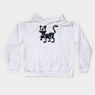 Day Of The Dead Cat Kids Hoodie